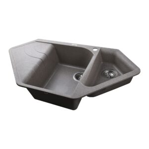 Гранітна мийка Globus Lux GARDA мокко 1000х500мм - Image 4