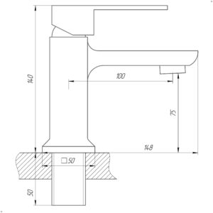 Змішувач для умивальника DOMINO MALIBU DMM-401 - Image 4