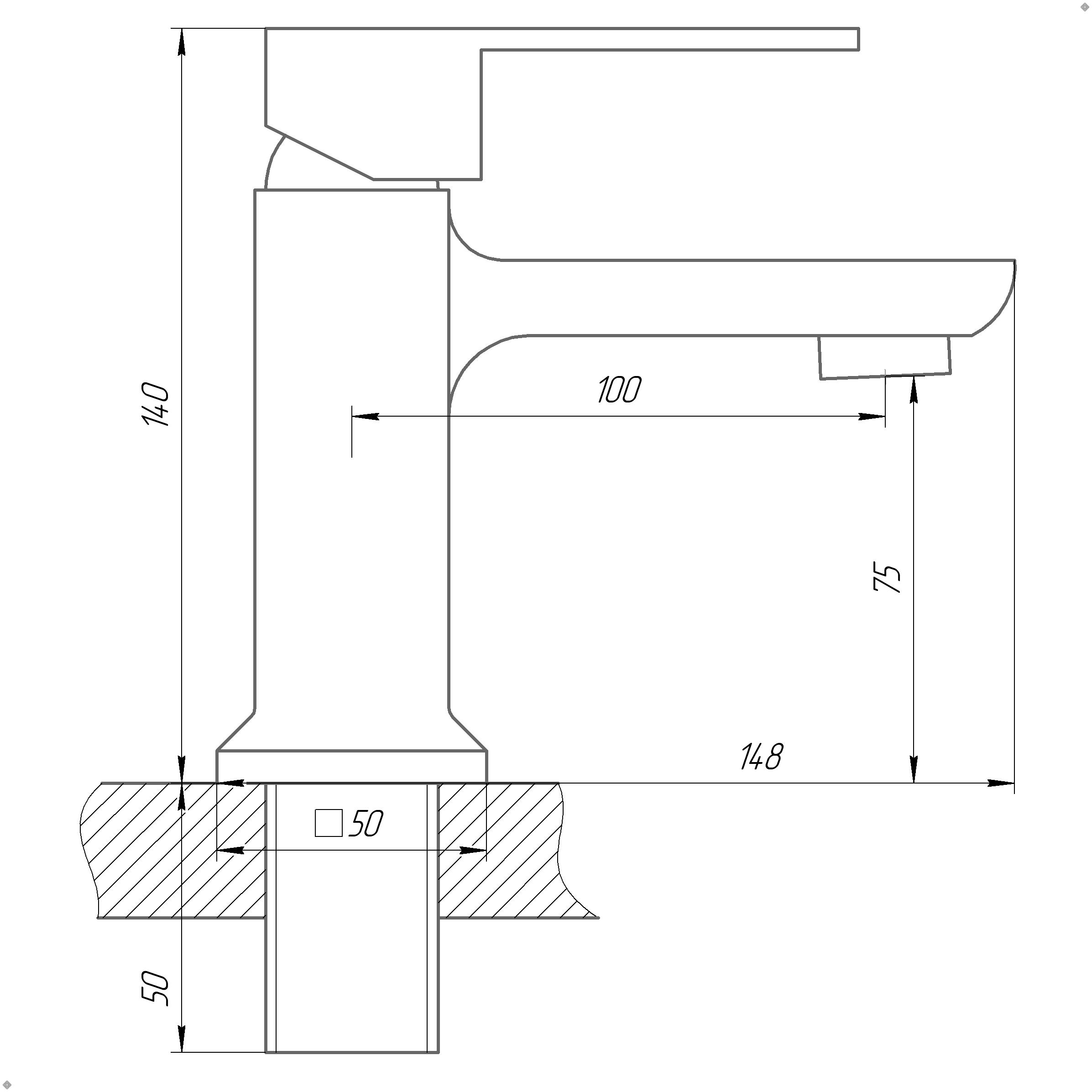 Змішувач для умивальника DOMINO MALIBU DMM-401 - Image 4