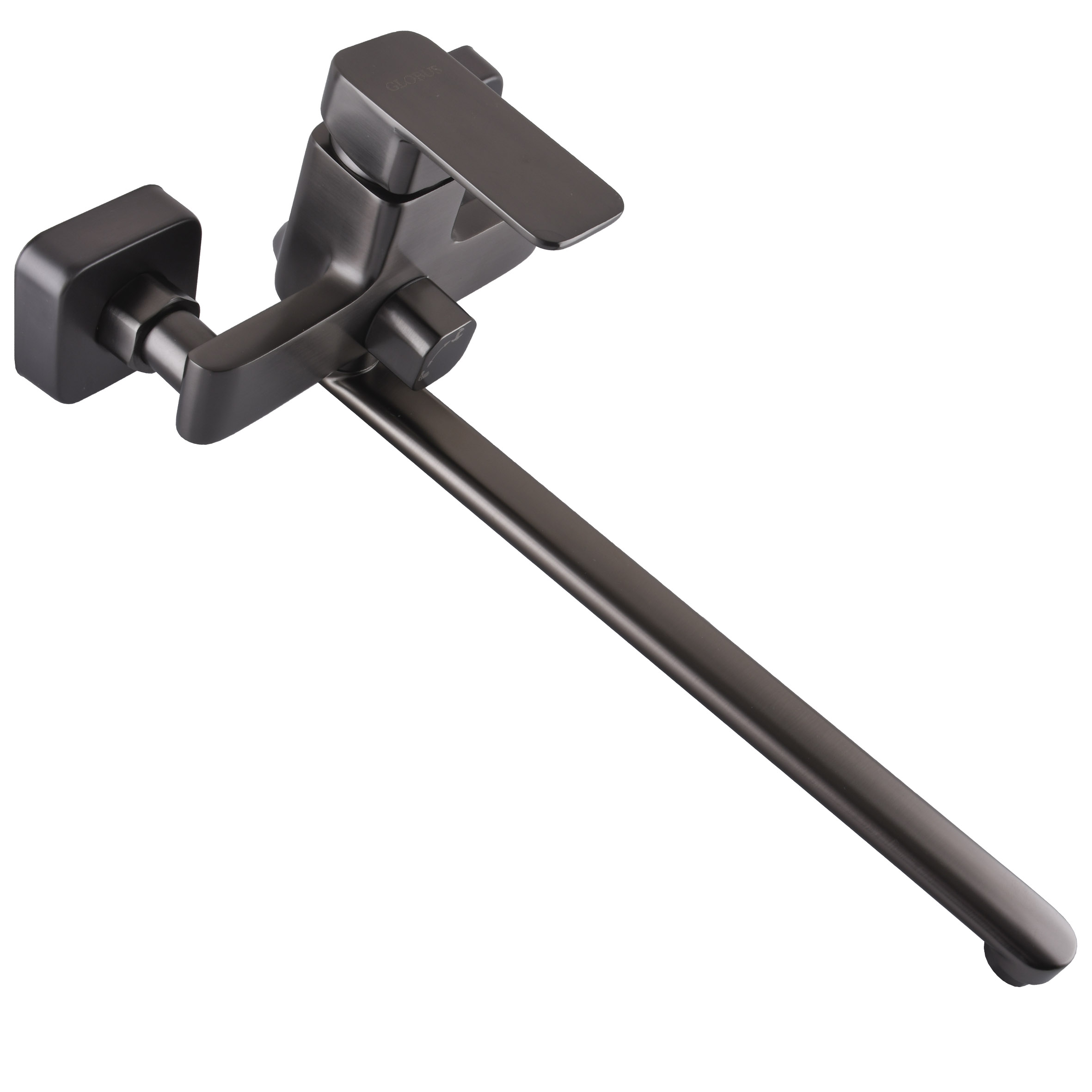 Змішувач для ванної Globus Lux Milano GLM-0208N-11-Graphite- EURO латунь L350мм.Графіт Блиск. - Image 4