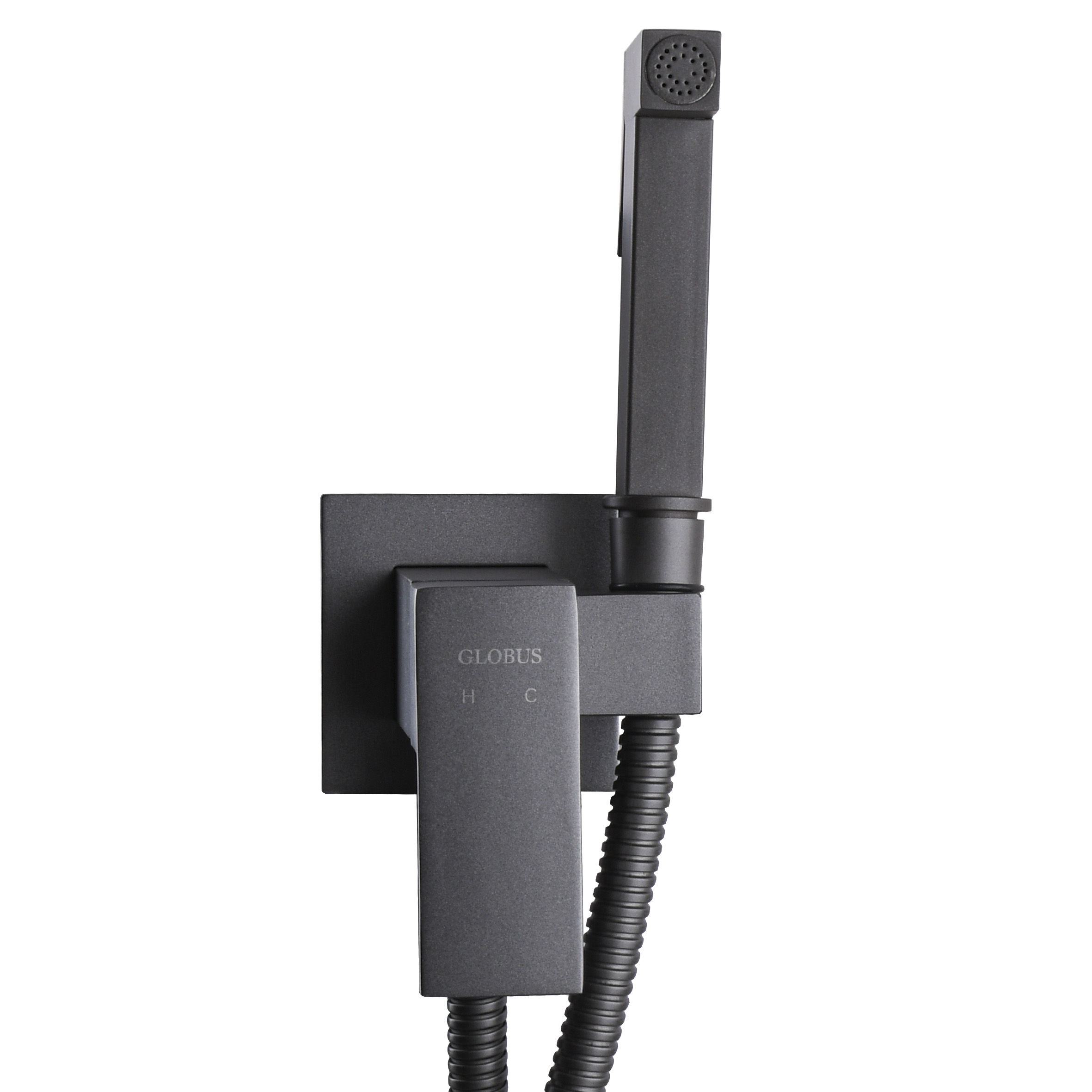Змішувач гігієнічний Globus Lux  Milano GLM-0-106MIX-Graphite - Image 4
