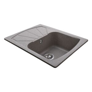 Гранітна мийка Globus Lux TANA мокко 610 х 500 мм - Image 4