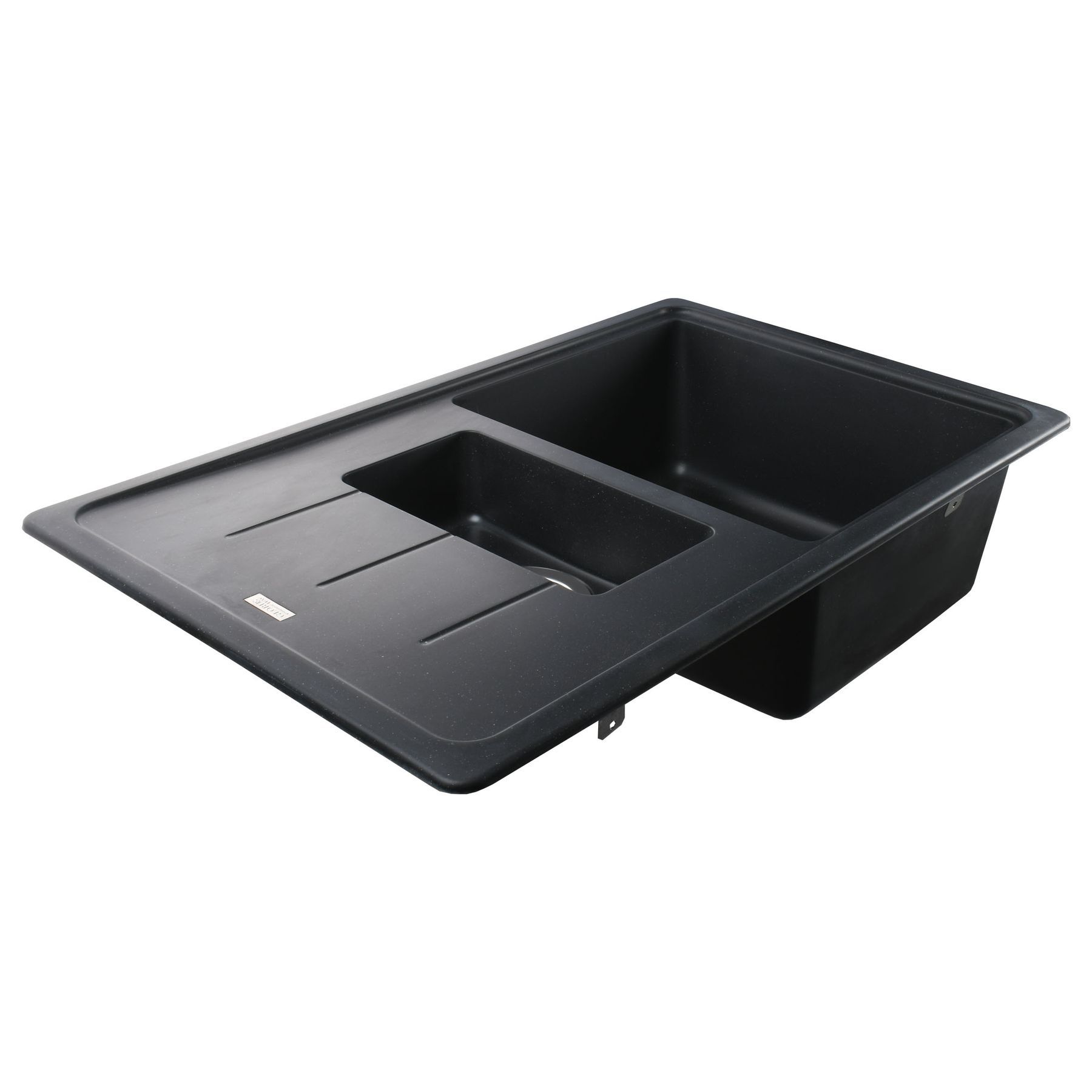 Гранітна мийка Globus Lux IZEO чорний 780x500мм-А0002 - Image 4
