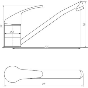 Змішувач для кухні Globus Lux Solly GLSO-0103 - Image 4