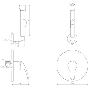 Змішувач гігієнічний Globus Lux Solly GLSO-0110 - Image 4