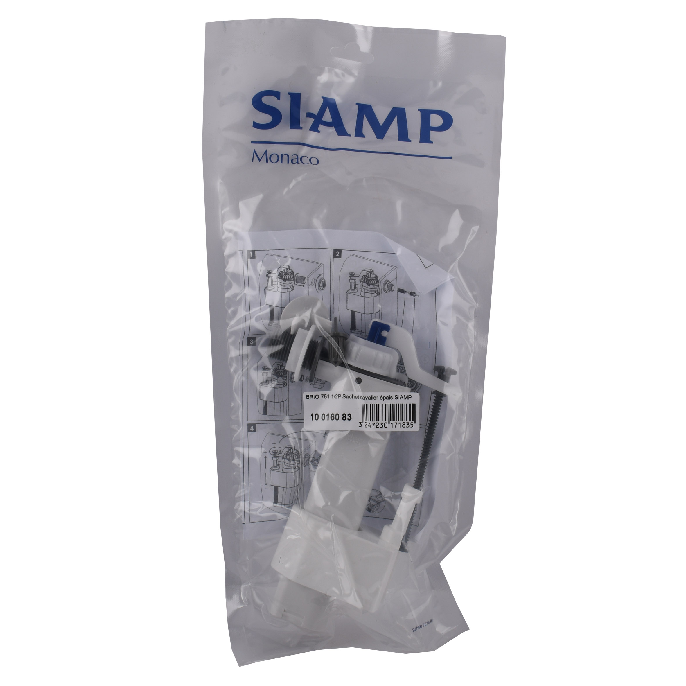 Клапан заповнення SIAMP Brio 751-1/2P, бічний 1/2