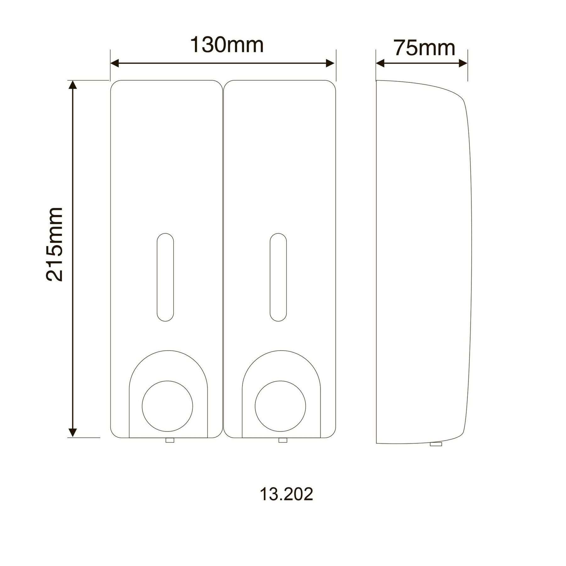 Дозатор рідкого мила HOTEC 13.202 ABS White - Image 4