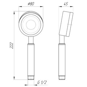 Душова лійка Globus Lux SUS-008H (7324900090) - Image 4