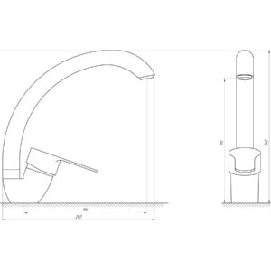 Змішувач для кухні DOMINO ELLIPSE DCC-203S - Image 4