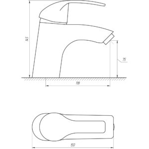 Змішувач для умивальника DOMINO ACCENT DAC-101 - Image 4