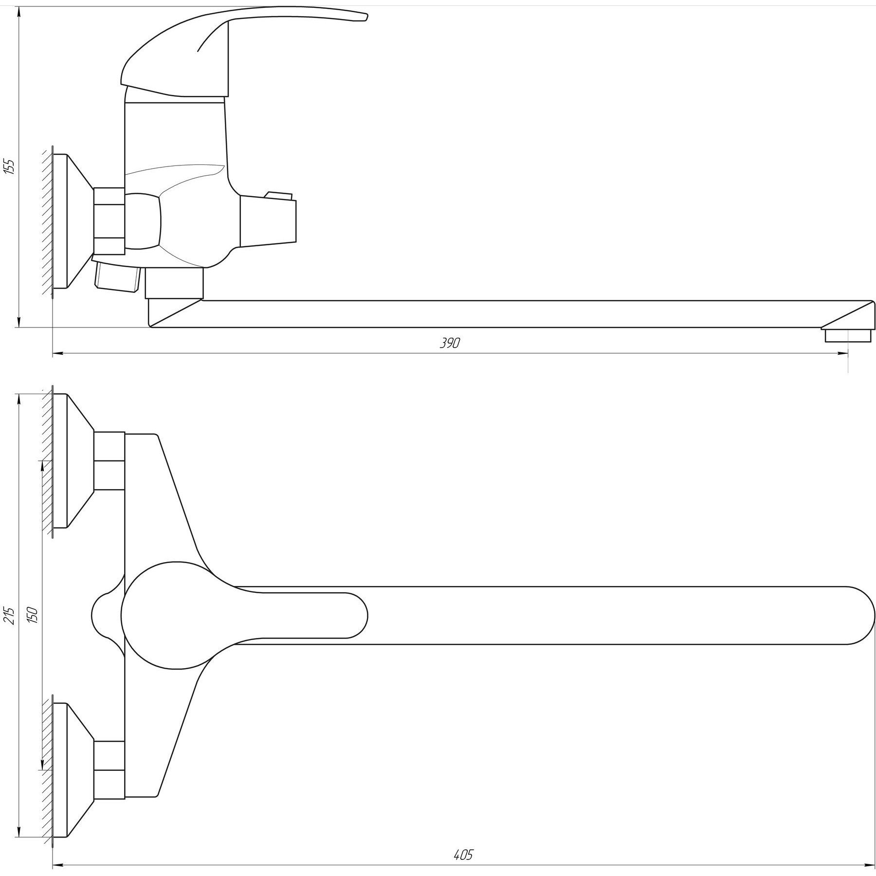 Змішувач для ванни DOMINO ACCENT DAC-208 - Image 4