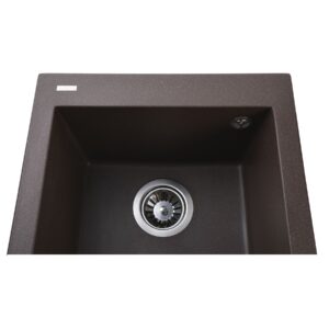 Гранітна мийка Globus Lux LAMA коричневий 410x500мм-А0006 - Image 4