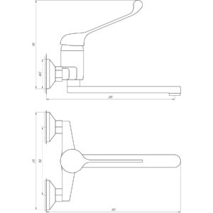 Змішувач для кухні Globus Lux CLINIC GLCA-1044 - Image 4
