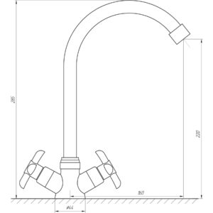 Змішувач для кухні DOMINO DK-H1-1-CHROM - Image 4
