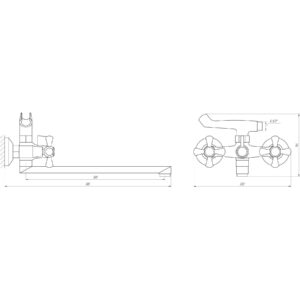 Змішувач для ванни DOMINO DBF-229-35F-SHARM - Image 4