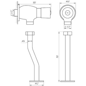 Кран-дозатор для пісуара Solomon LGE-043 - Image 4