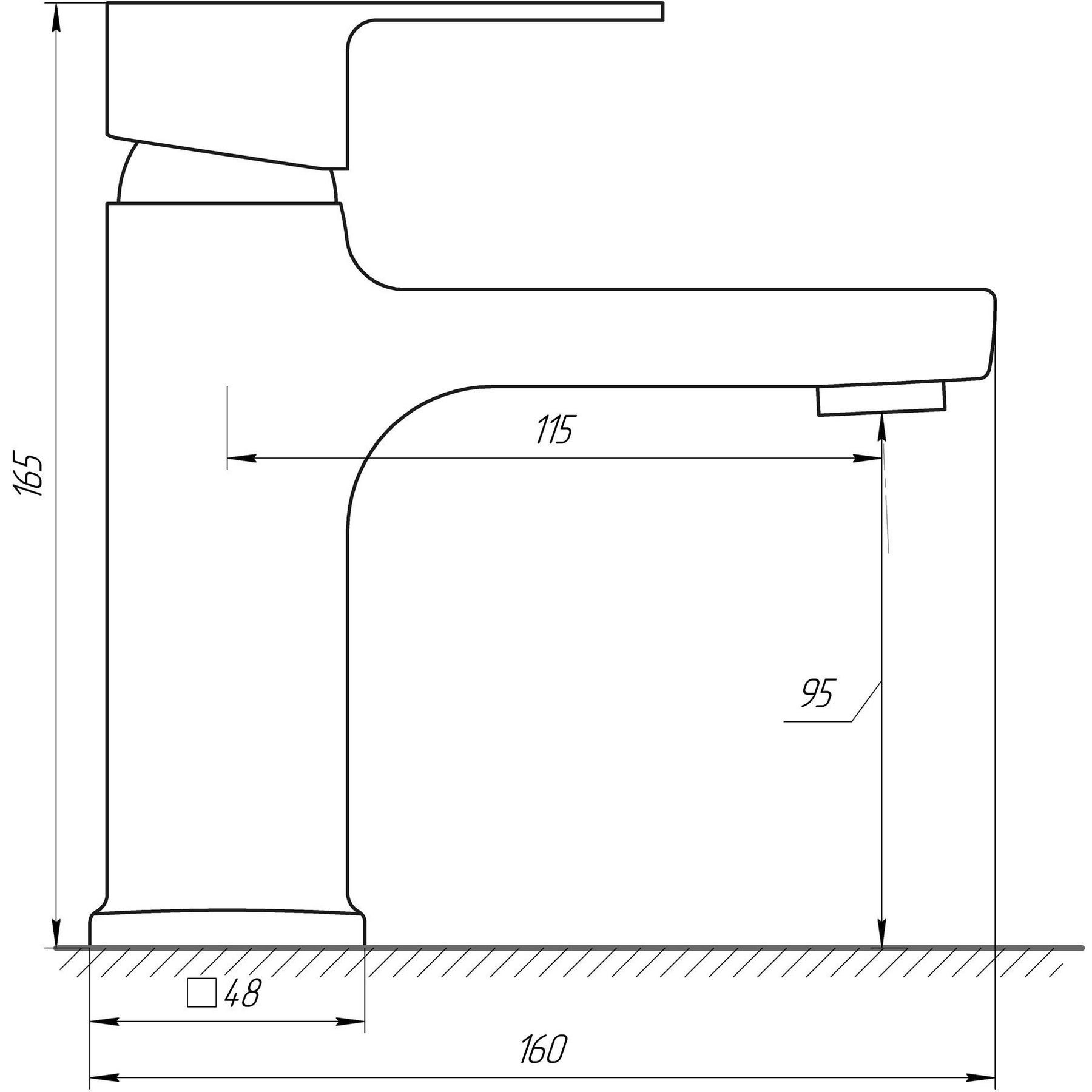 Змішувач для умивальника DOMINO MALIBU DMM-101 - Image 4