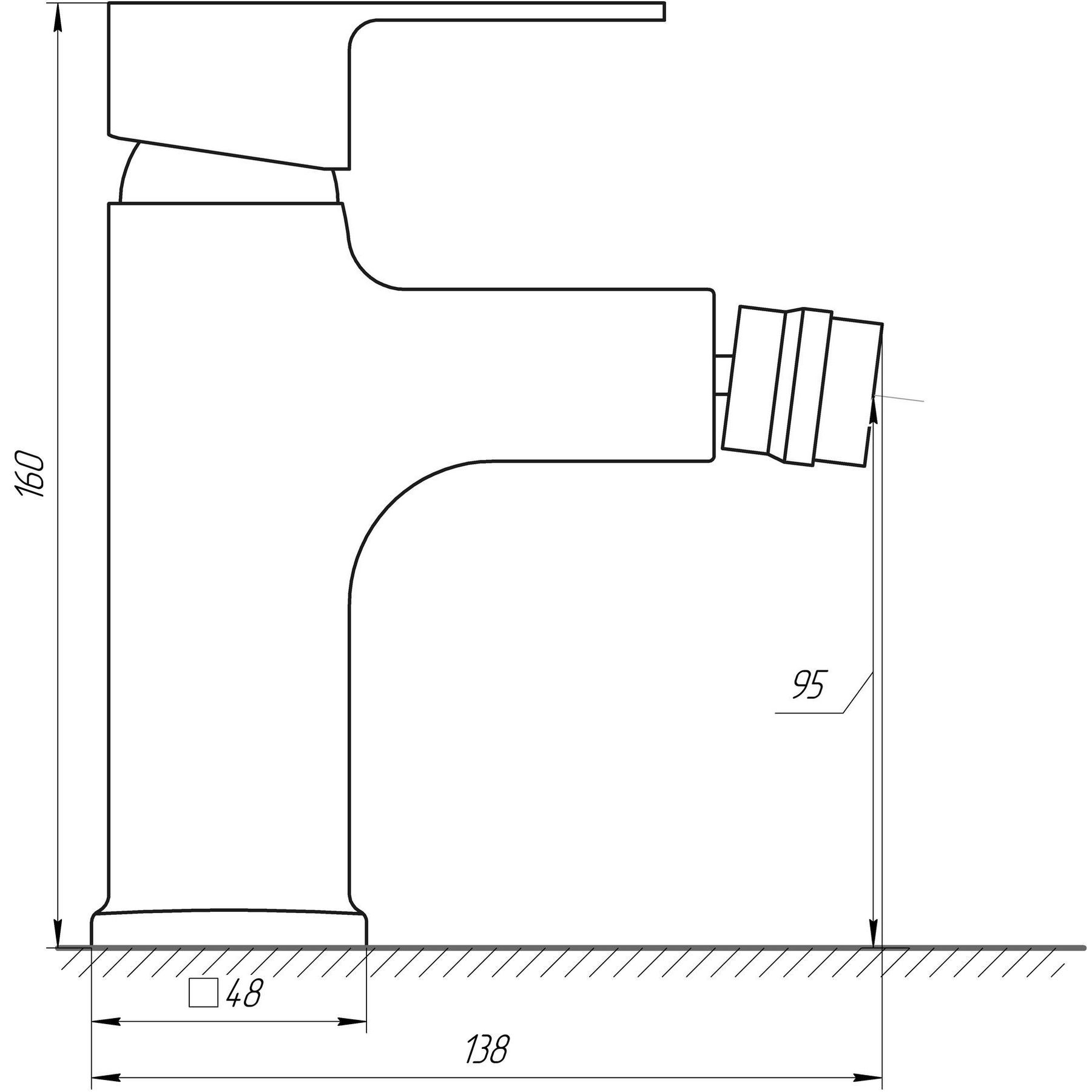 Змішувач для біде DOMINO MALIBU DMM-106 - Image 4
