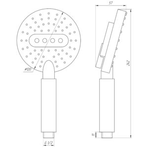 Душова лійка Globus Lux NSD07A - Image 4