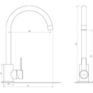 Змішувач для кухні Globus Lux WIEN SUS2-203SN - Image 4