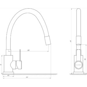 Змішувач для кухні Globus Lux WIEN SUS2-203SG - Image 4