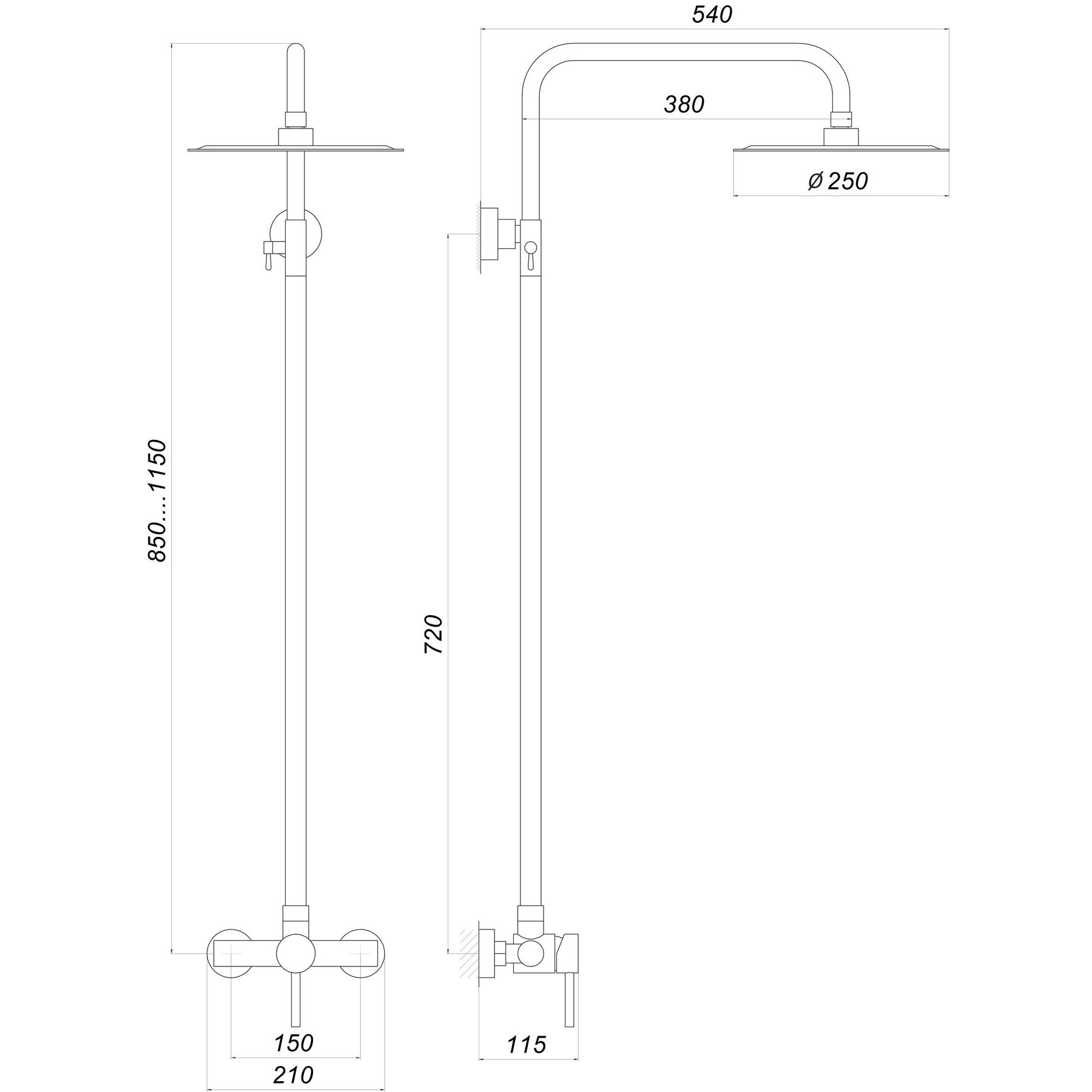 Душова система Globus Lux ALPEN S-SH-105 - Image 4