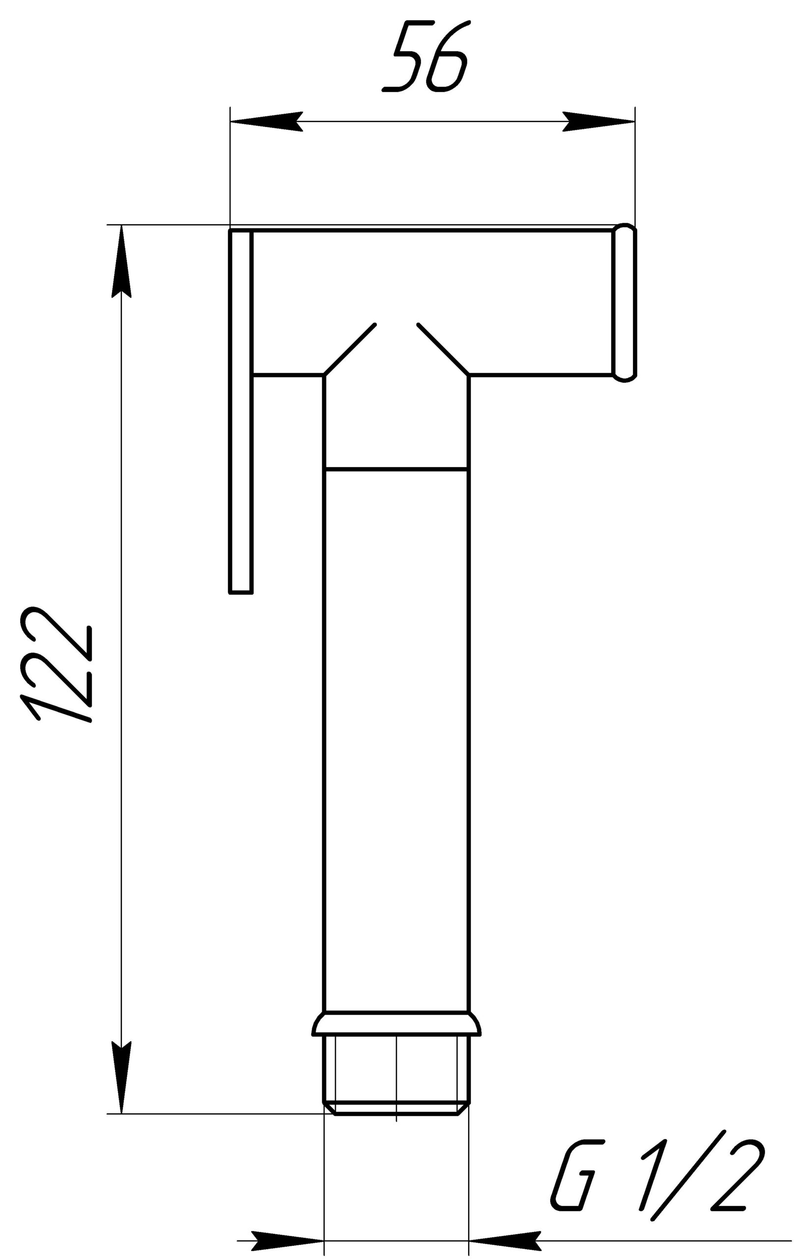 Душова гігієнічна стоп-лійка TOPAZ SH88-CR - Image 4