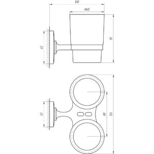 Стакан подвійний Globus Lux RM 1801 - Image 4