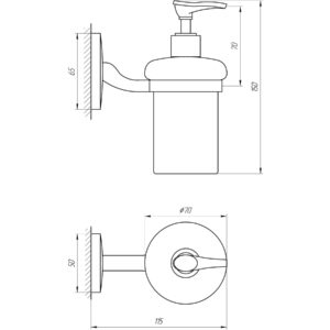 Дозатор рідкого мила Perfect Sanitary Appliances RM 1401 - Image 4