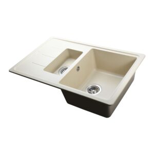 Гранітна мийка Globus Lux IZEO слонова кiстка 780х500мм - Image 4