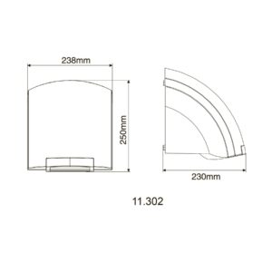 Сушарка для рук HOTEC 11.302 ABS White - Image 4