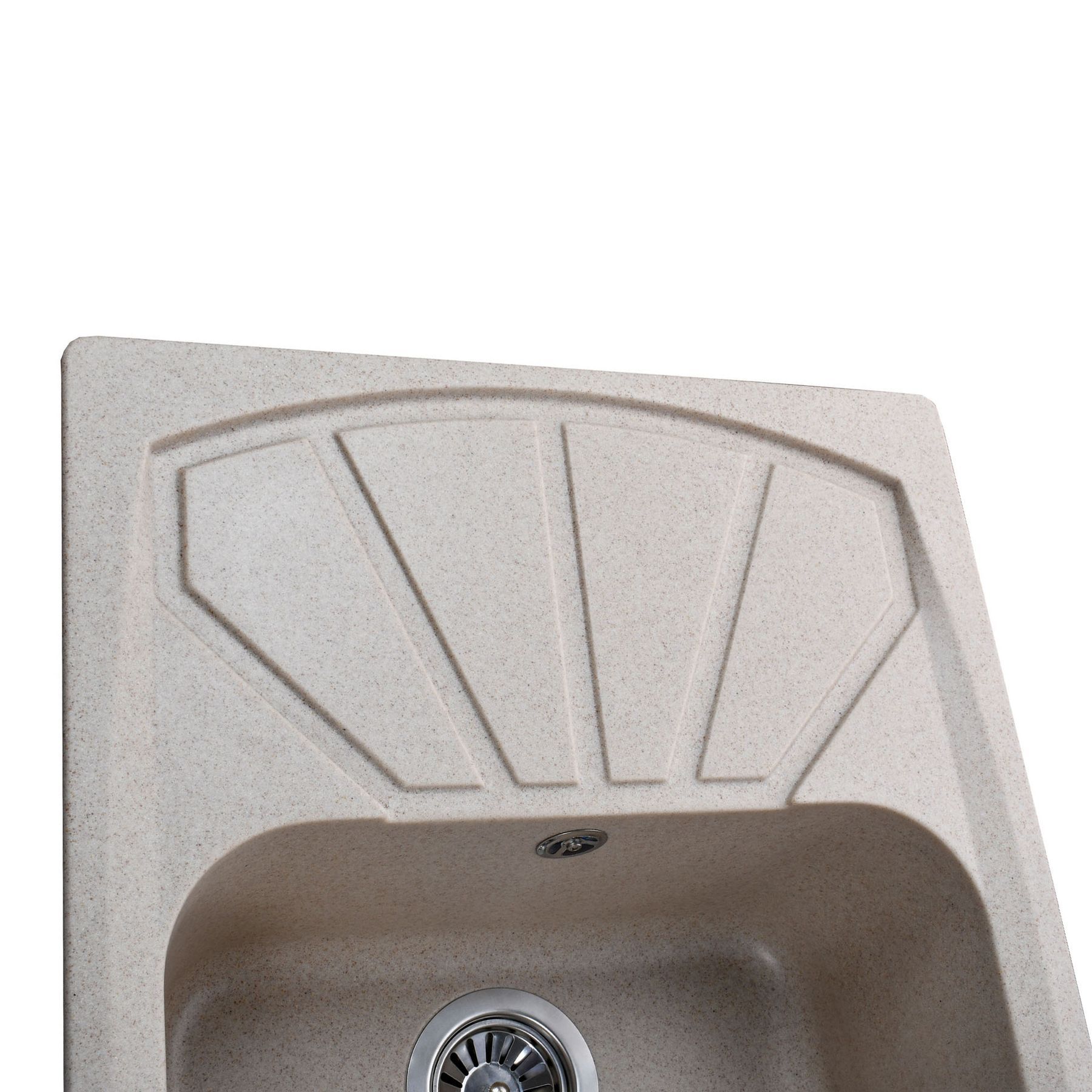Гранітна мийка Globus Lux TANA піщаний 610х500мм-А0004 - Image 4