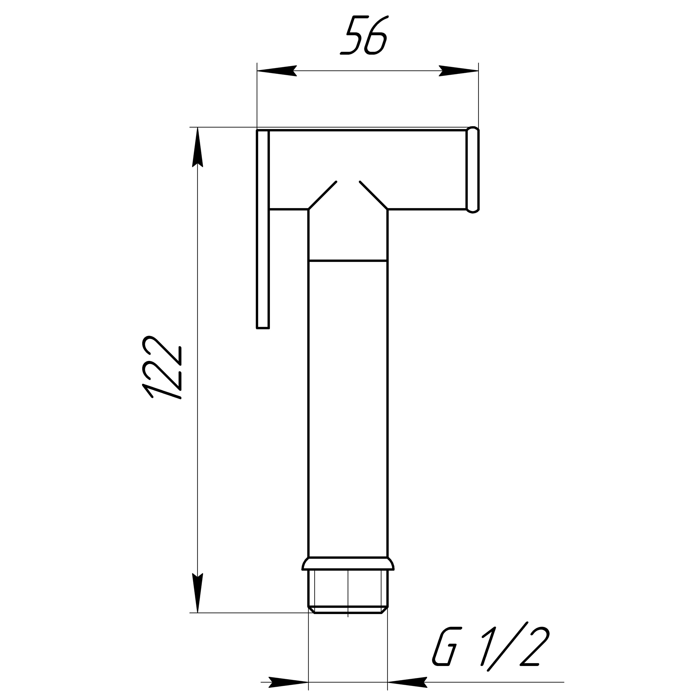Душова гігієнічна стоп-лійка Globus Lux S-170BL - Image 4
