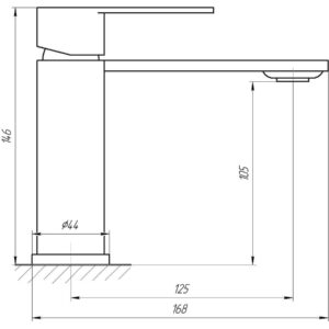 Змішувач для умивальника Globus Lux RING SR-101 - Image 4