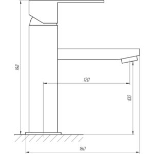 Змішувач для умивальника Globus Lux SICILIA SBQ-101-BB - Image 4
