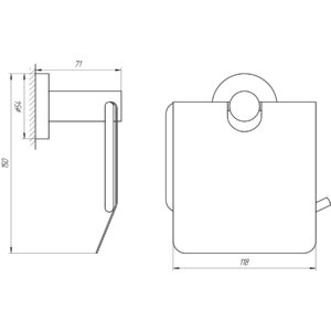 Тримач для туалетного паперу Globus Lux BS8410 чорний матовий SUS304 - Image 4