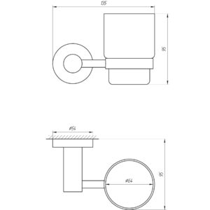 Стакан одинарний Globus Lux BS8409 чорний матовий SUS304 - Image 4