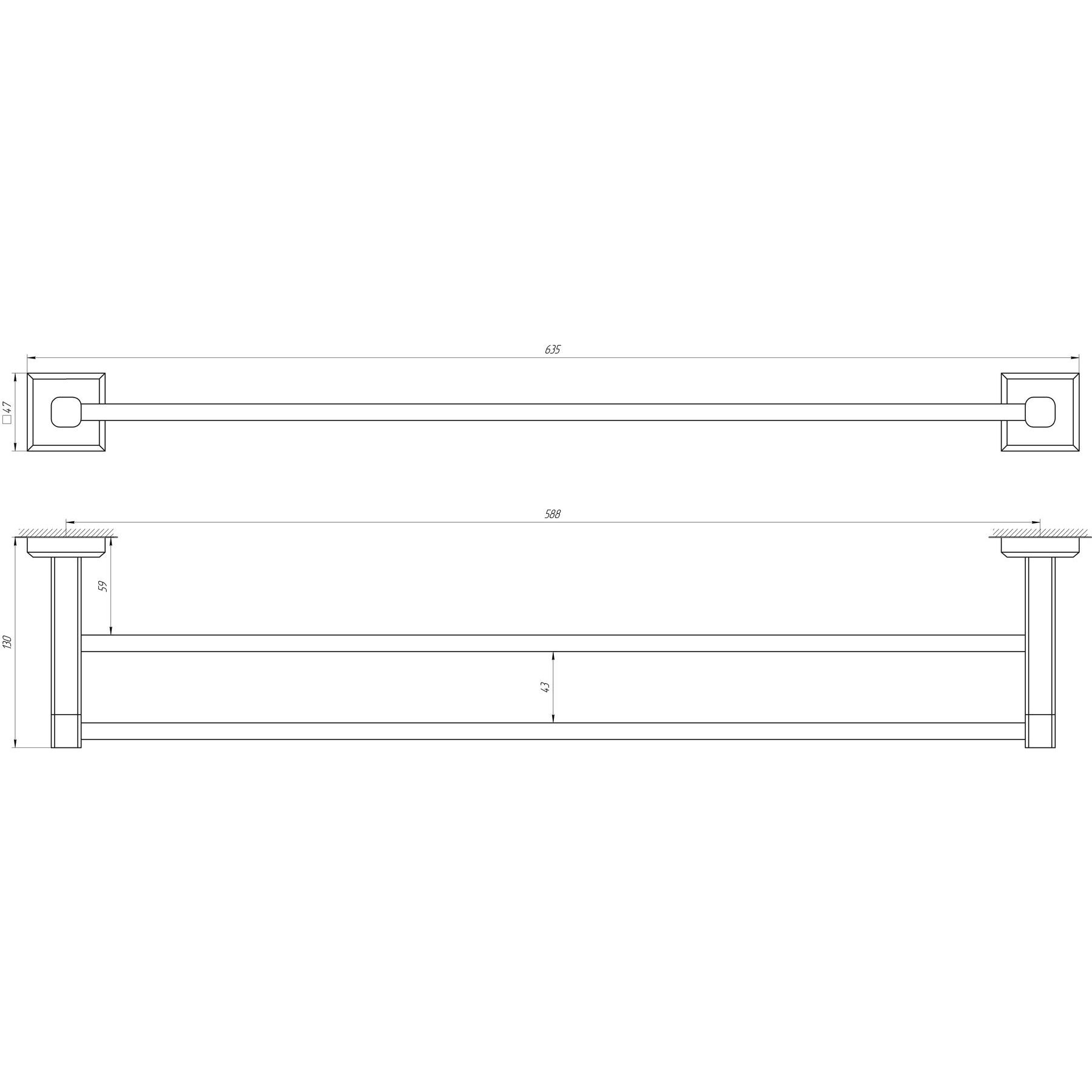 Тримач рушників TOPAZ TKB 9911/60 - Image 4