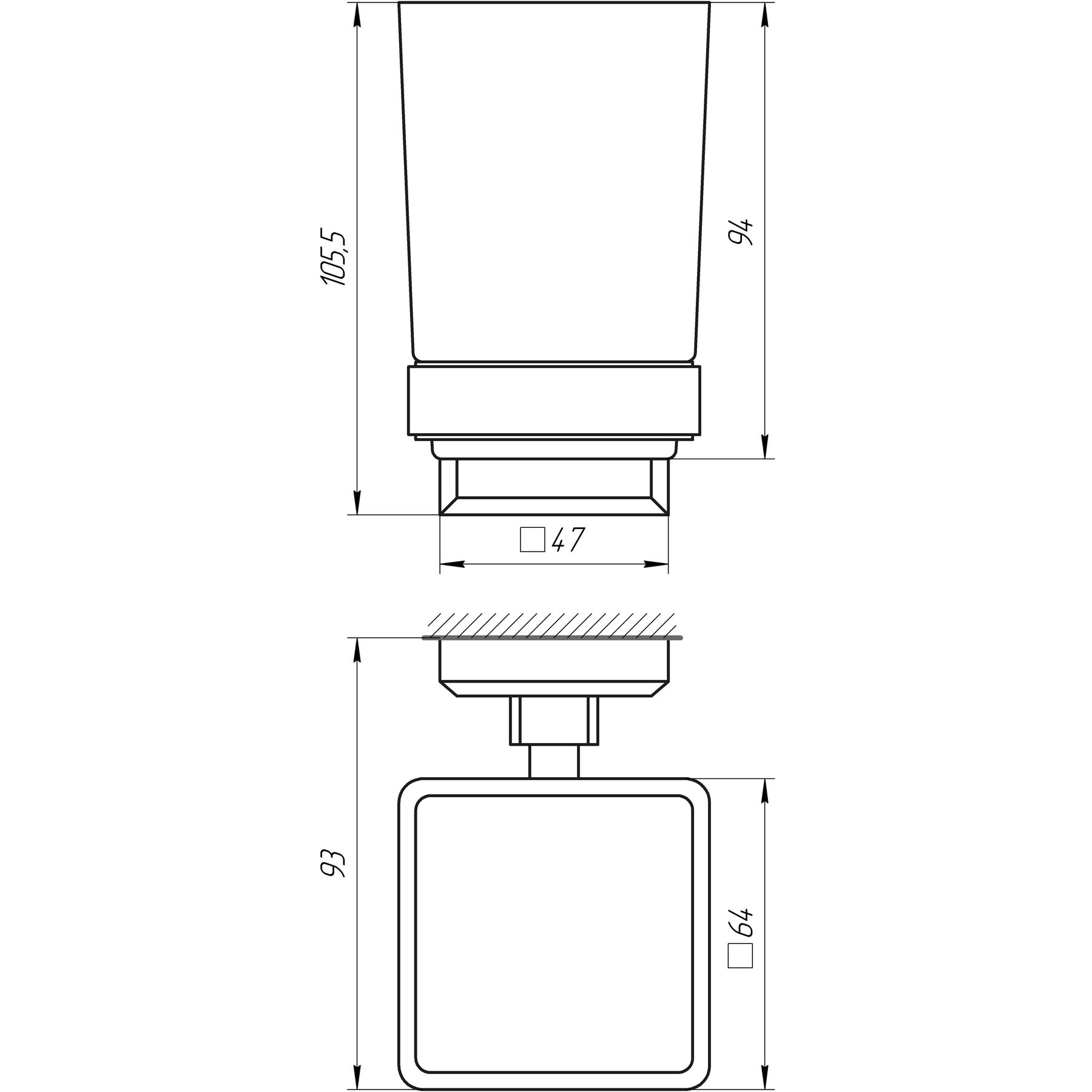 Стакан одинарний TOPAZ TКВ 9921A - Image 4