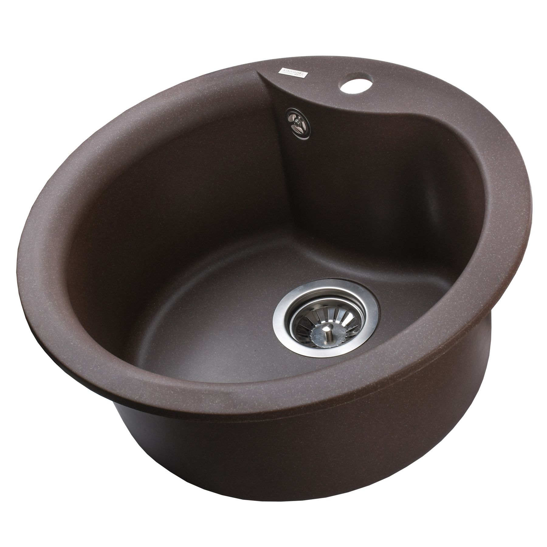 Гранітна мийка Globus Lux ORTA коричневий 485мм-А0006 - Image 4