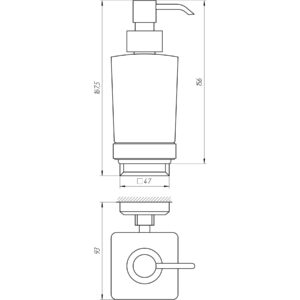 Дозатор рідкого мила TOPAZ TКВ 9933A - Image 4