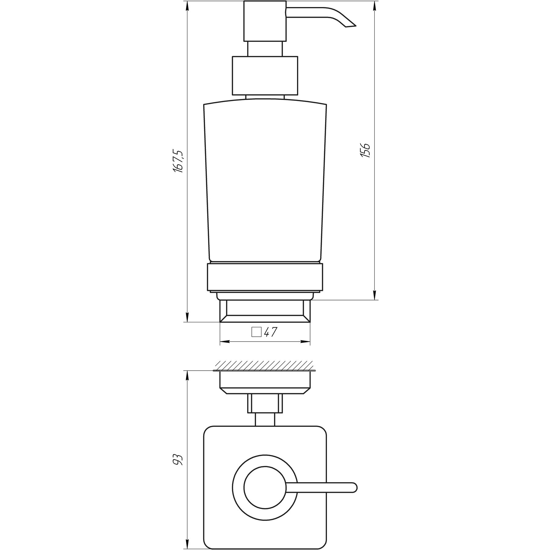 Дозатор рідкого мила TOPAZ TКВ 9933A - Image 4