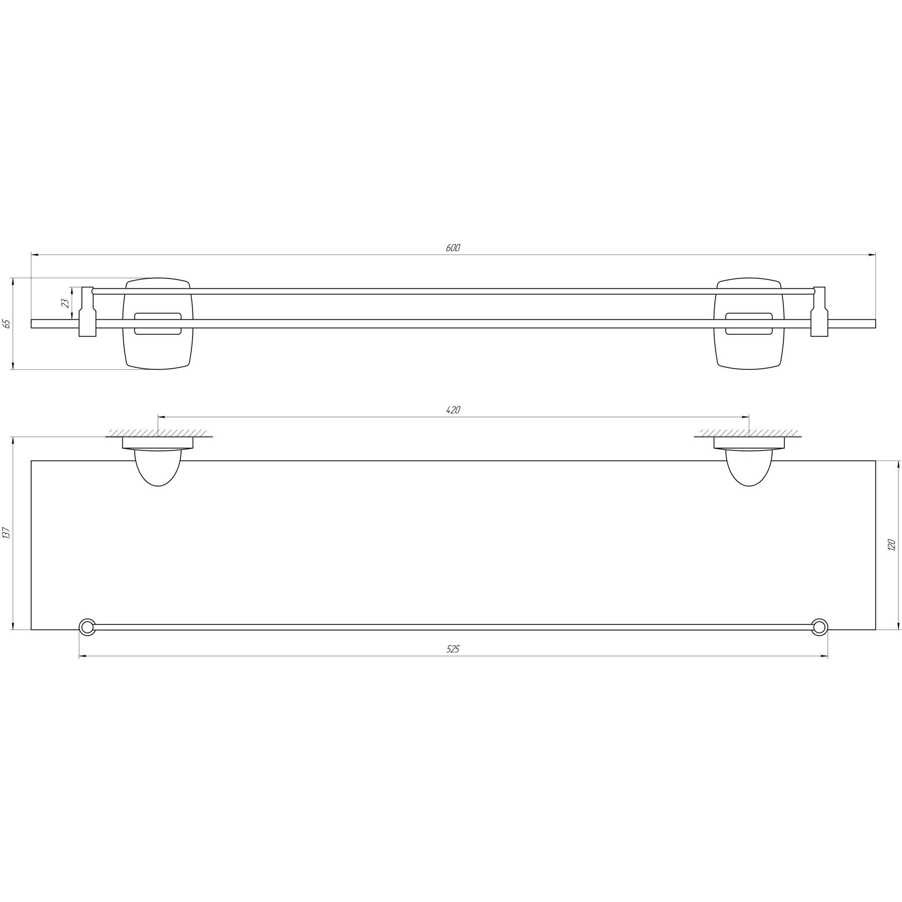 Полиця скляна Globus Lux RM 1702 - Image 4
