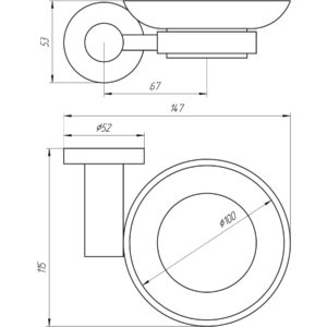 Мильниця Globus Lux BS8408 чорна матова SUS304 - Image 4