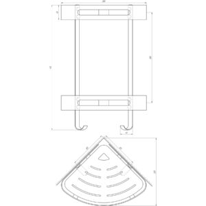 Полка подвійна кутова Globus Lux BQ9422 - Image 4