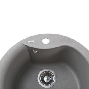 Гранітна мийка Globus Lux ORTA сірий камiнь 485мм-А0005 - Image 4