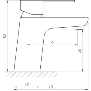 Змішувач для умивальника Globus Lux Milano GLM-101-BB - Image 4