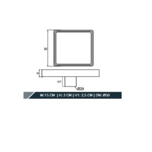 Трап душовий TILLO TM131-15 15х15см - Image 5