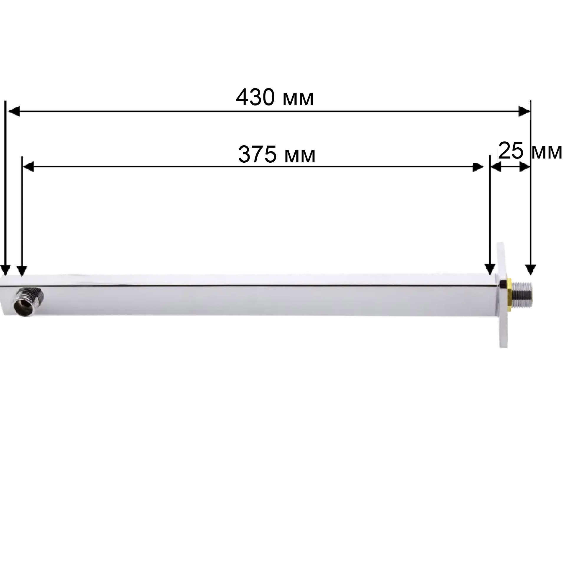 Кронштейн душової лійки Globus Lux BTL-400-00 - Image 5