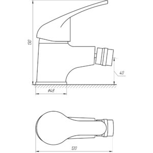 Змішувач для біде Globus Lux Solly GLSO-0106 - Image 5